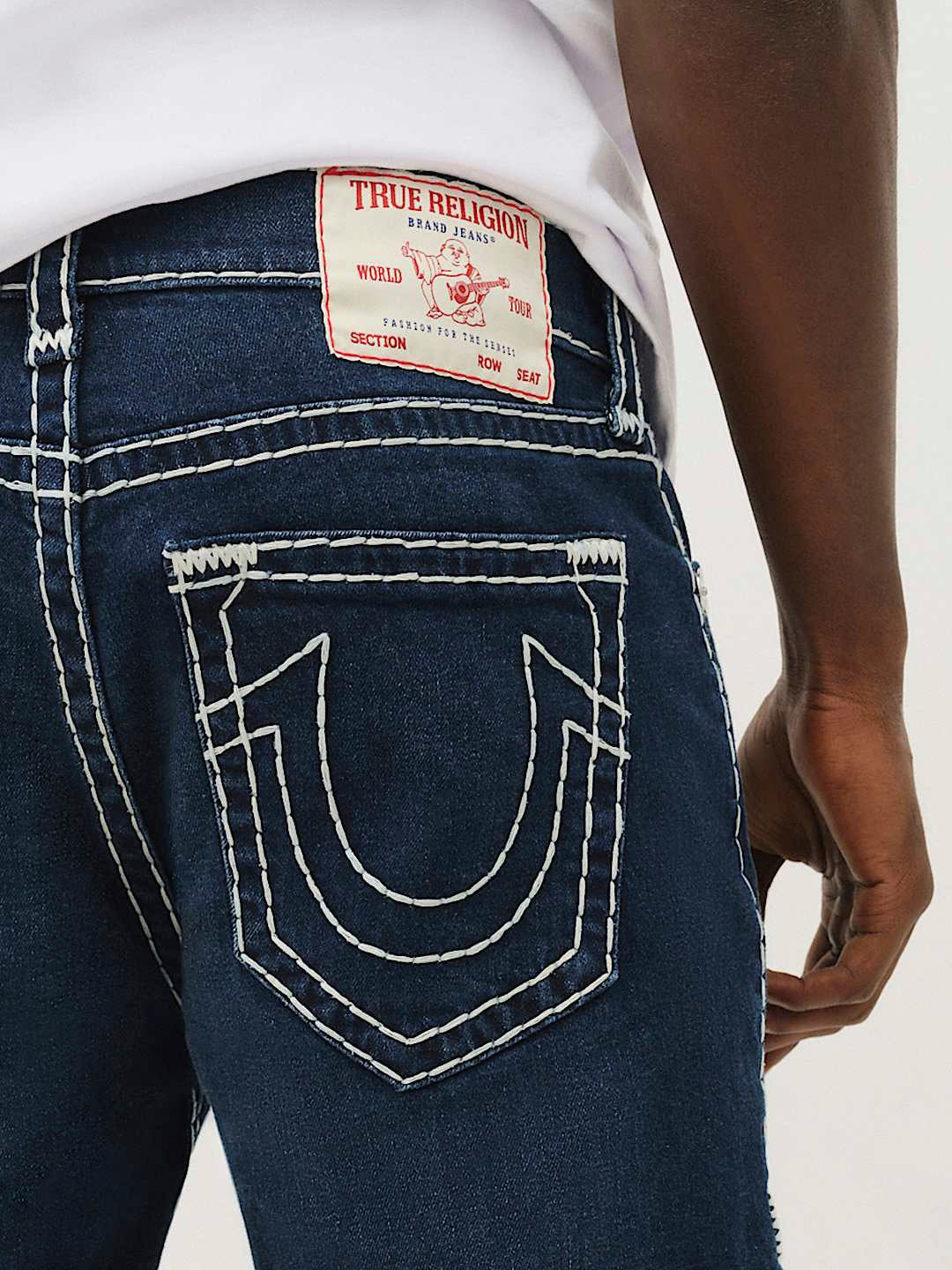 True Religion Size 36 store Ricky Seat 34 Men Jeans Dark Wash