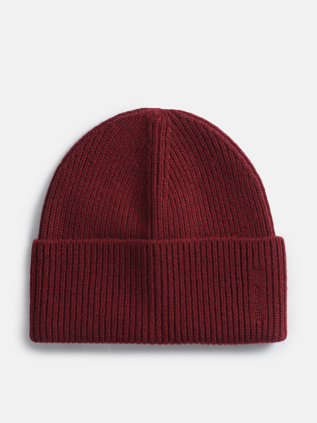 Burgundy fashion beanie hat