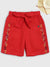 Blue Giraffe Girls Red Solid Regular Fit Shorts