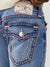 True Religion Super T Skinny Blue Mid Rise Jeans