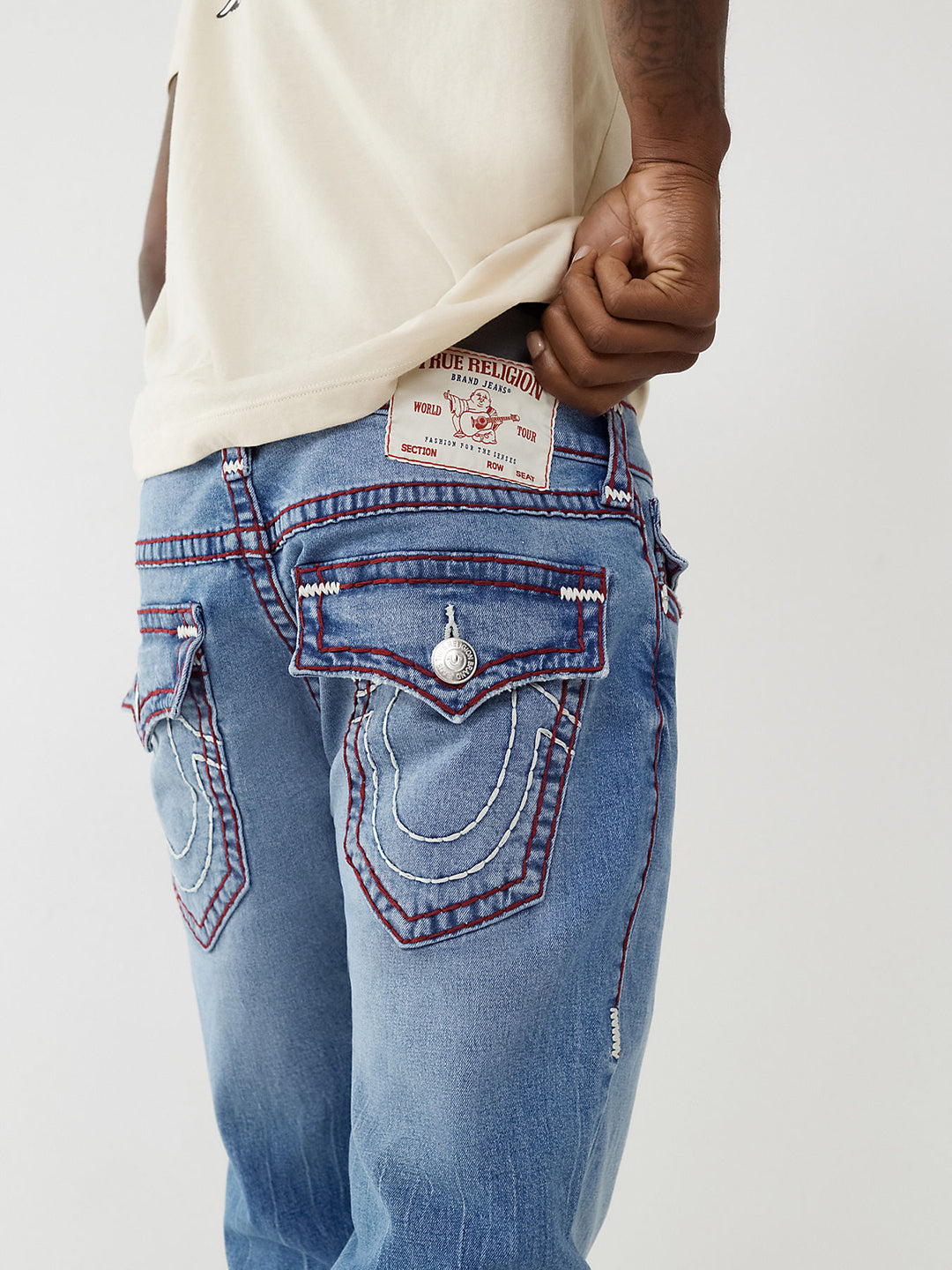 True Religion Super T Skinny Blue Mid Rise Jeans