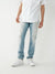 True Religion Super T Skinny Blue Mid Rise Distressed Jeans