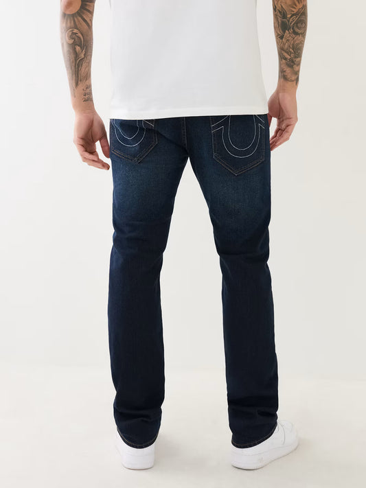 True Religion SN Ricky Straight Fit Blue Solid Jeans