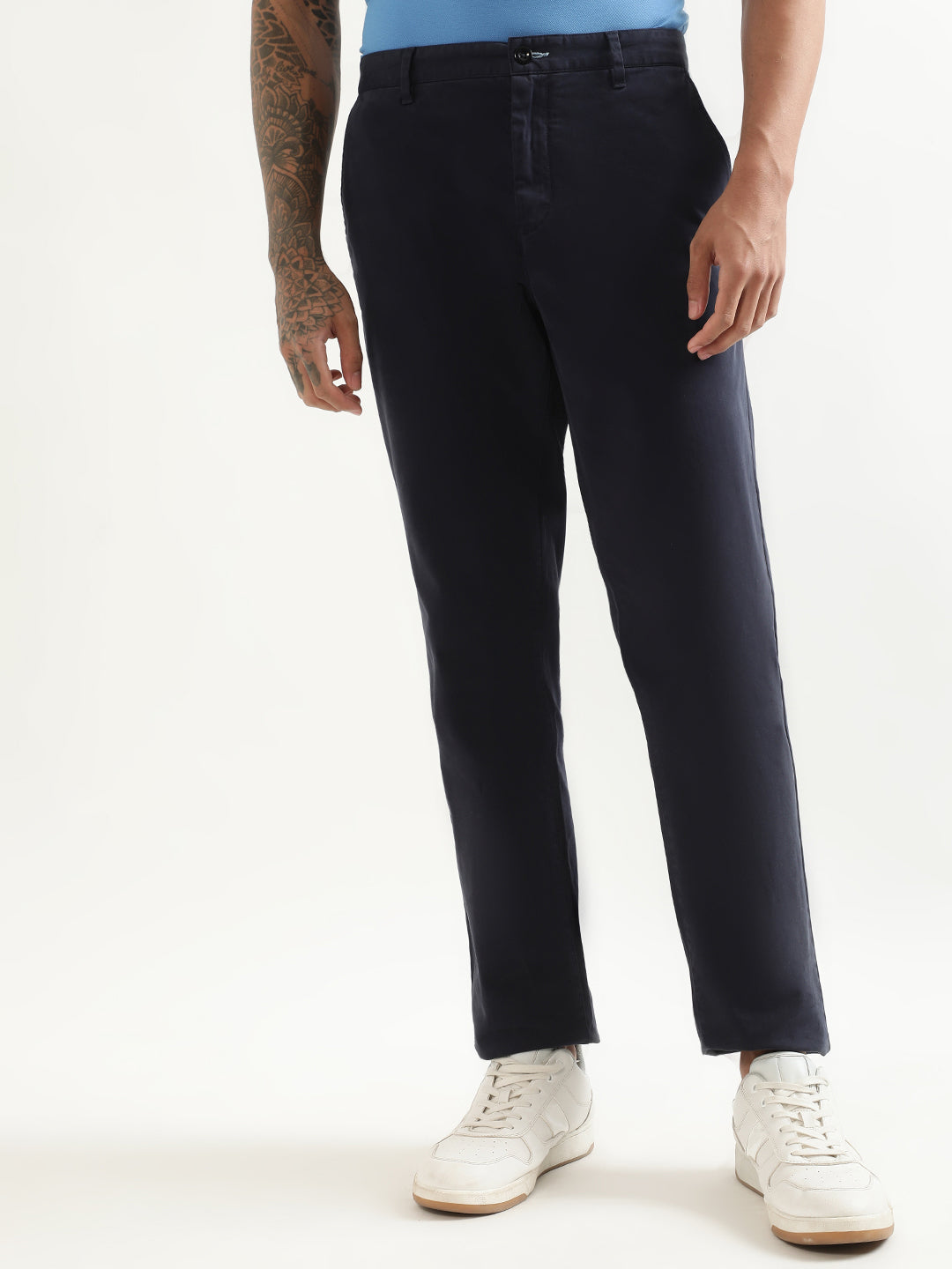 Gant Men Blue Solid Super Skinny Trouser