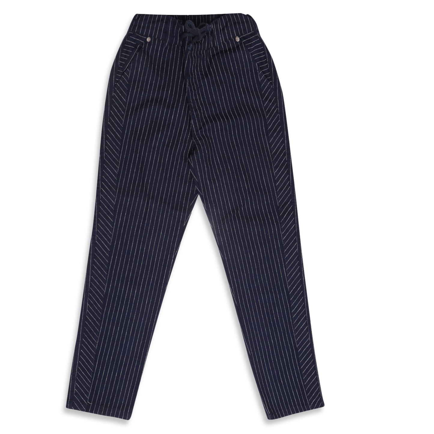 Blue Giraffe Boys Navy Solid Regular Fit Trouser