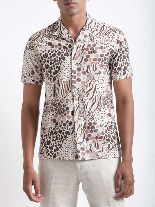 Iconic Multi Printed Regular Fit Shirt