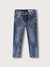 Blue Giraffe Boys Blue Solid Slim Fit Jeans