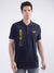 True Religion Peacoat Fashion Logo Regular Fit Polo T-Shirt