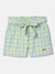 Elle Kids Girls Yellow Checked Relaxed Fit Shorts