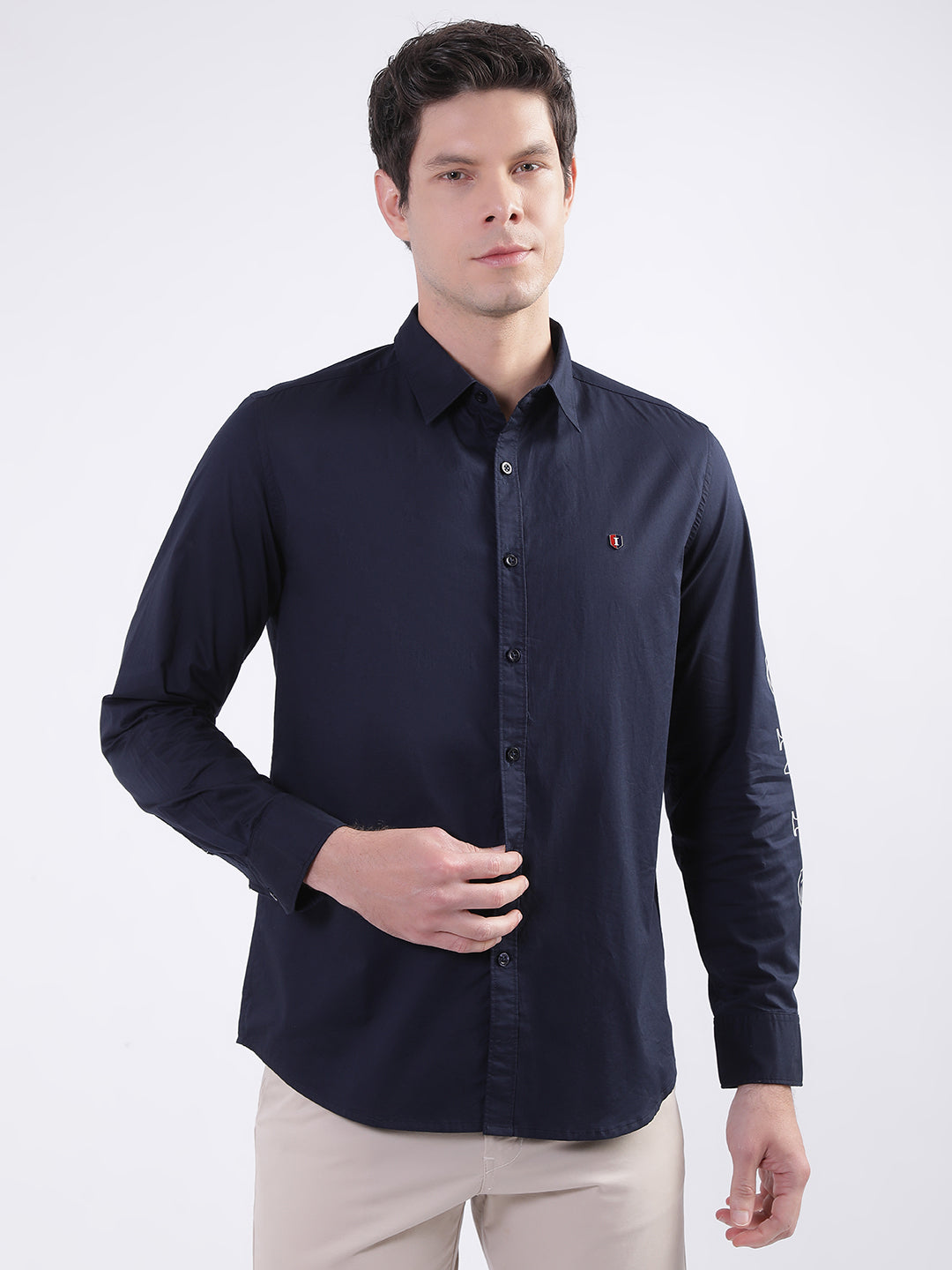 Iconic Navy Regular Fit Shirt