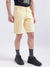 Iconic Men Yellow Solid Regular Fit Shorts