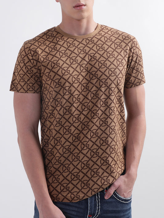 Gant Brown Logo Regular Fit T-Shirt