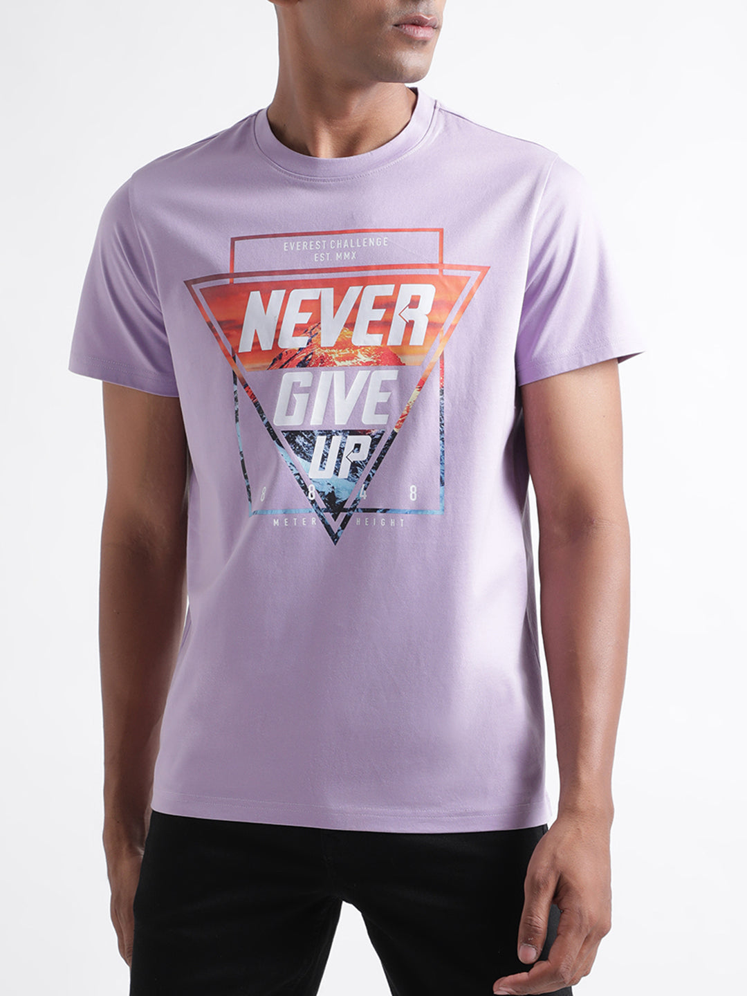 Iconic Lilac Logo Regular Fit T-Shirt