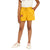 Blue Giraffe Girls Yellow Solid Regular Fit Shorts