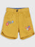 Elle Kids Girls Yellow Solid Regular Fit Shorts