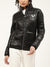 True Religion Women Black Collar Solid Jacket