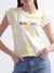 Elle Yellow Printed Regular Fit Top