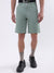 Iconic Men Olive Printed Regular Fit Shorts