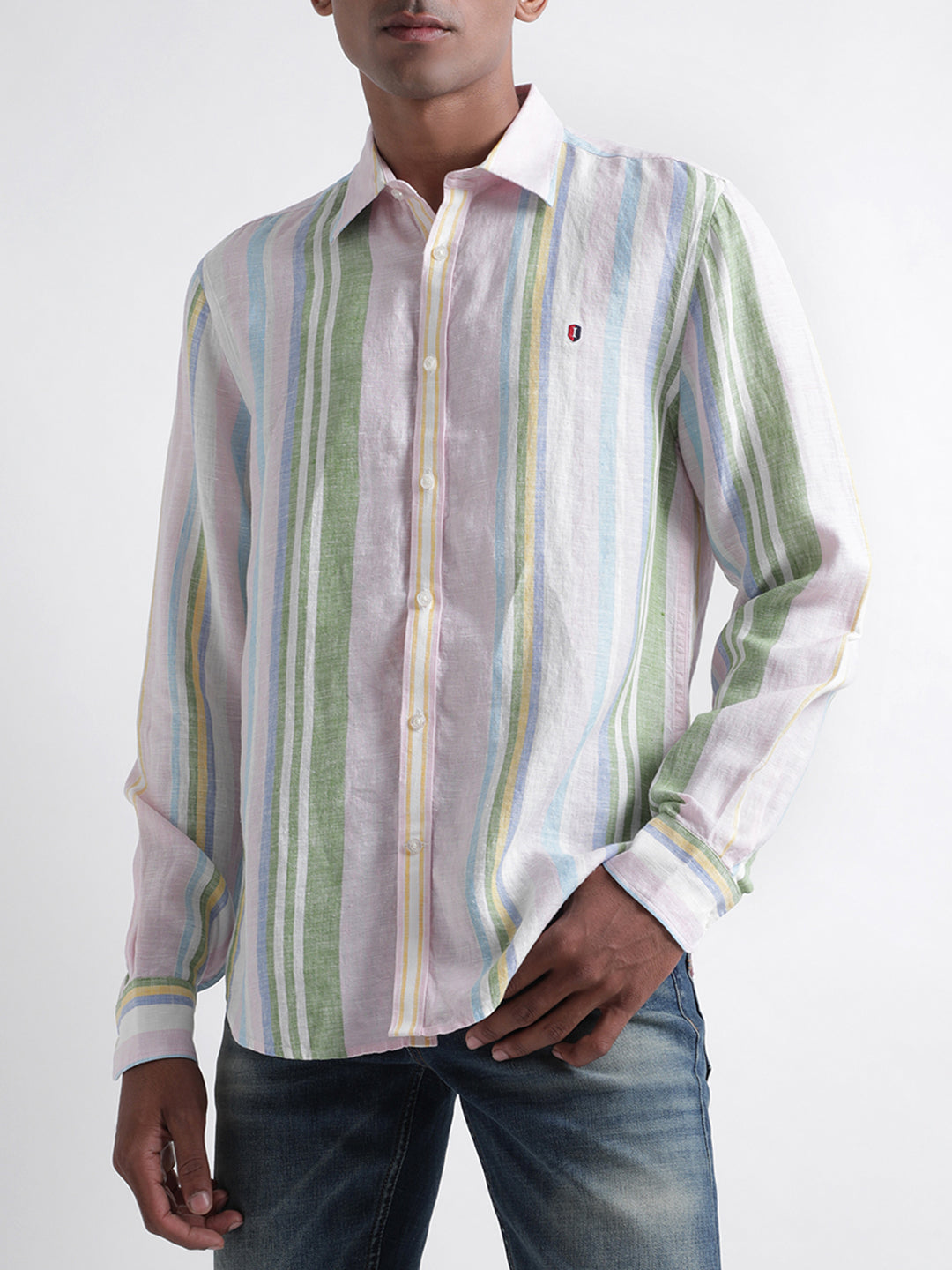 Iconic Multi Striped Regular Fit Shirt