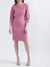 Centre Stage Women Pink Solid V Neck Dress