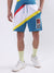 Iconic Men Multi Colour blocked Regular Fit Shorts