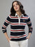 Iconic Multi Fashion Stripes Regular Fit Polo T-Shirt