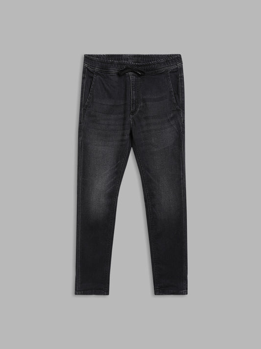 Antony Morato Boys Black Heavy Fade Jeans