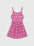 Elle Kids Girls Pink Printed Round Neck Dress