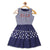 Elle Kids Girls Navy Printed Round Neck Dress