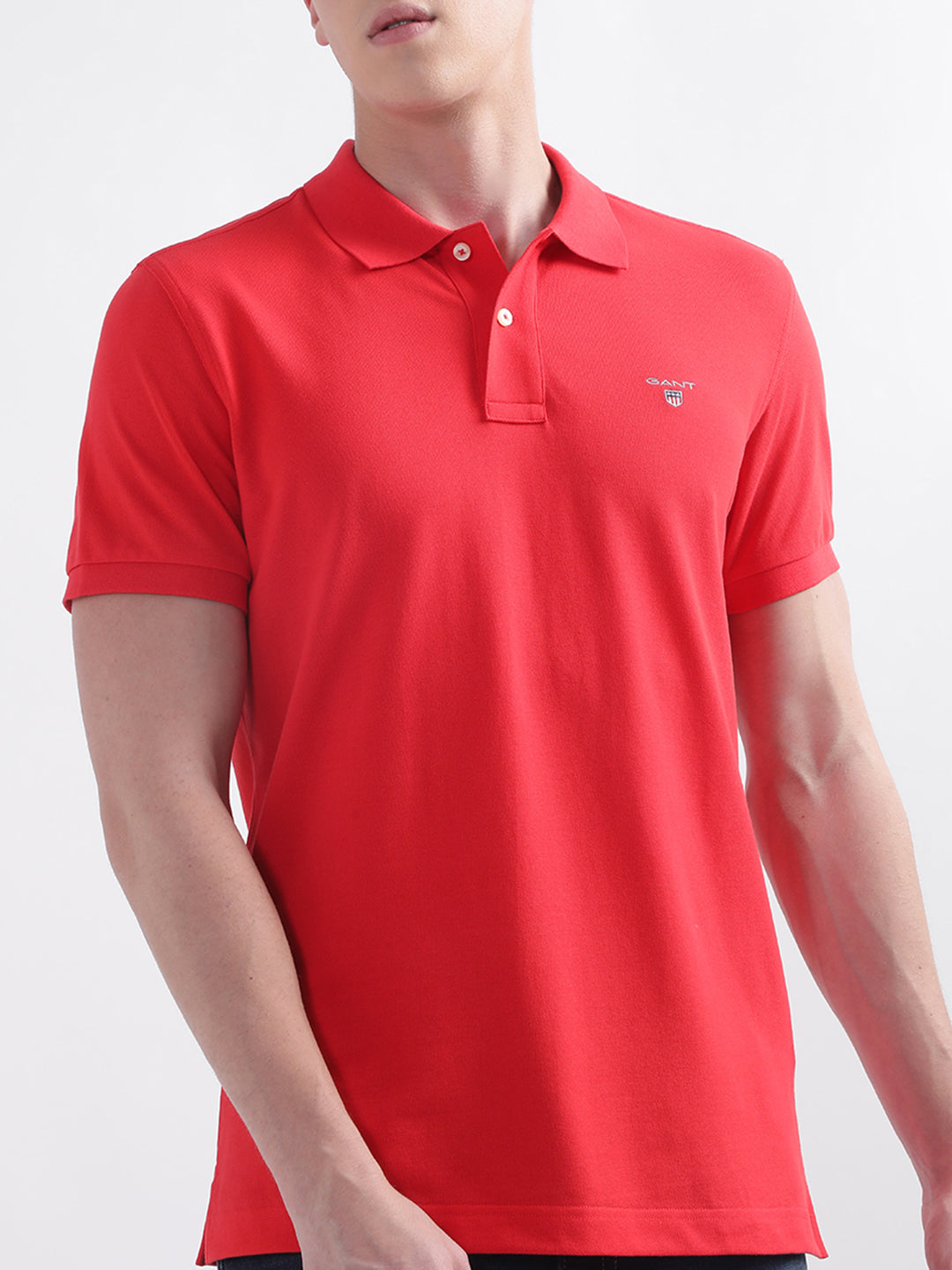 Gant Red Original Rugger Regular Fit Pique Polo T-Shirt