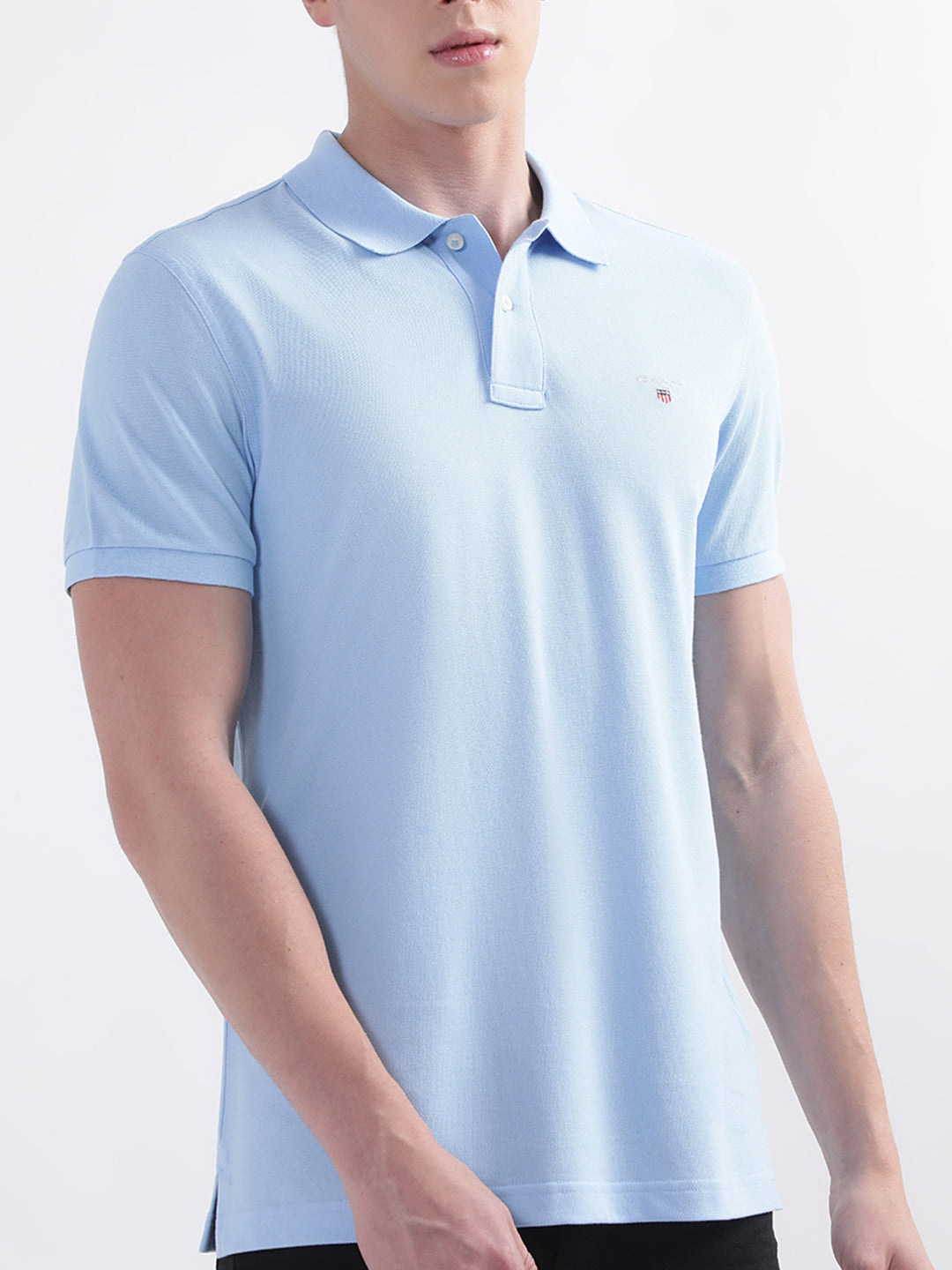 Gant Blue Original Regular Fit Pique Polo T-Shirt