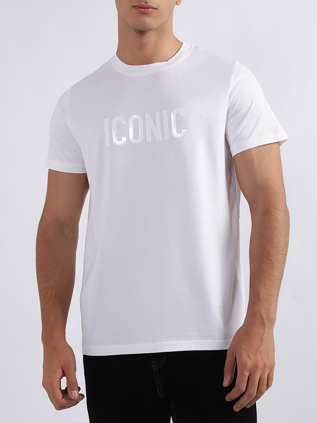 Iconic White Logo Regular Fit T-Shirt