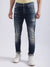 Iconic Men Blue Embroidered Slim Fit Jeans