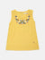 Elle Kids Girls Yellow Embroidered Round Neck Top