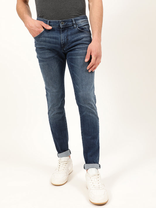 Antony Morato Men Blue Skinny Fit Light Fade Jeans