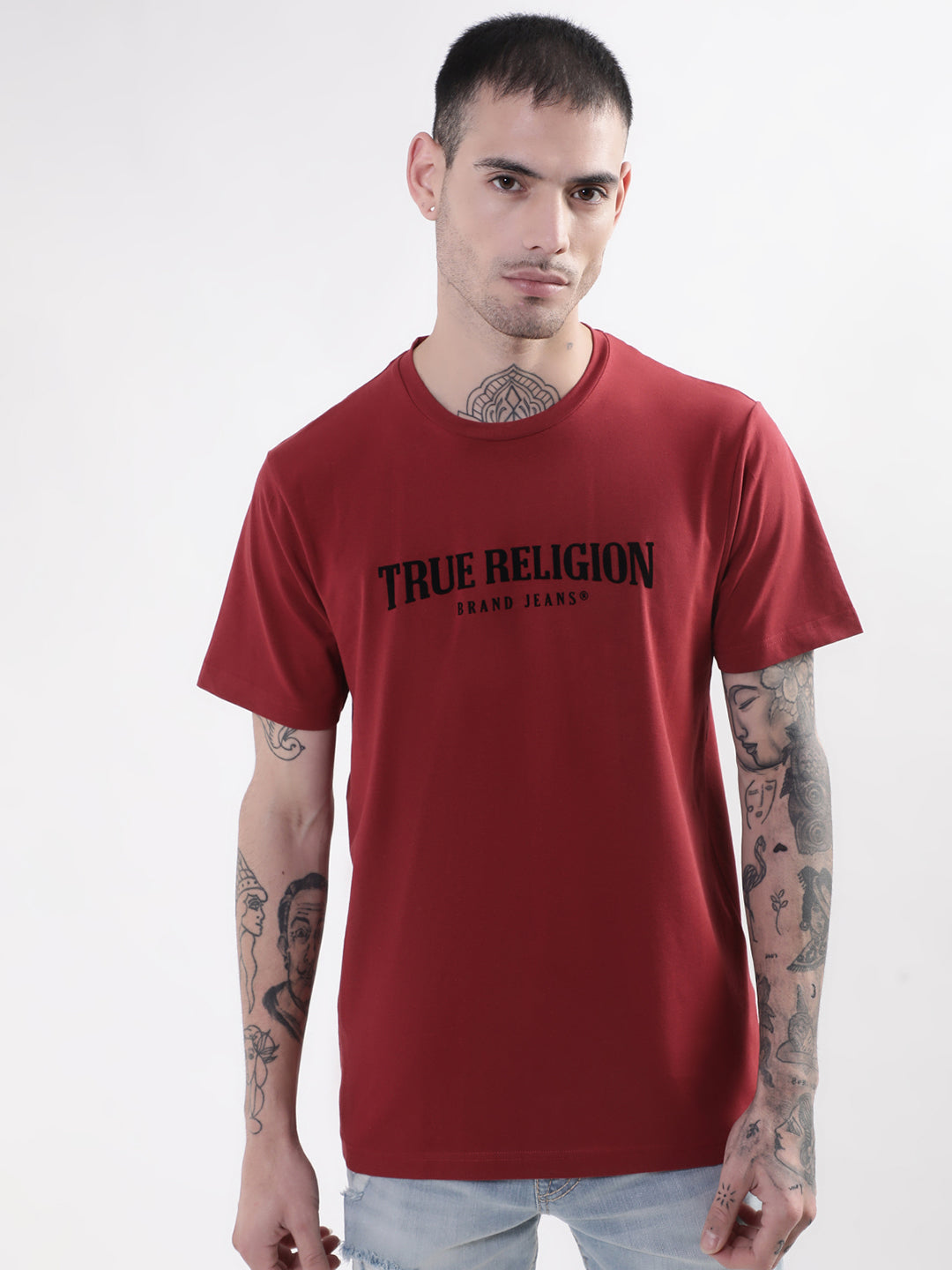 Maroon true sale religion shirt