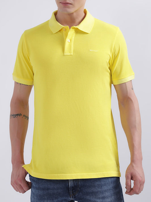 Gant Yellow Regular Fit Polo T-Shirt