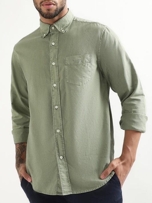 Gant Green Regular Fit Shirt