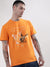 True Religion Orange Graphic Logo Regular Fit T-Shirt