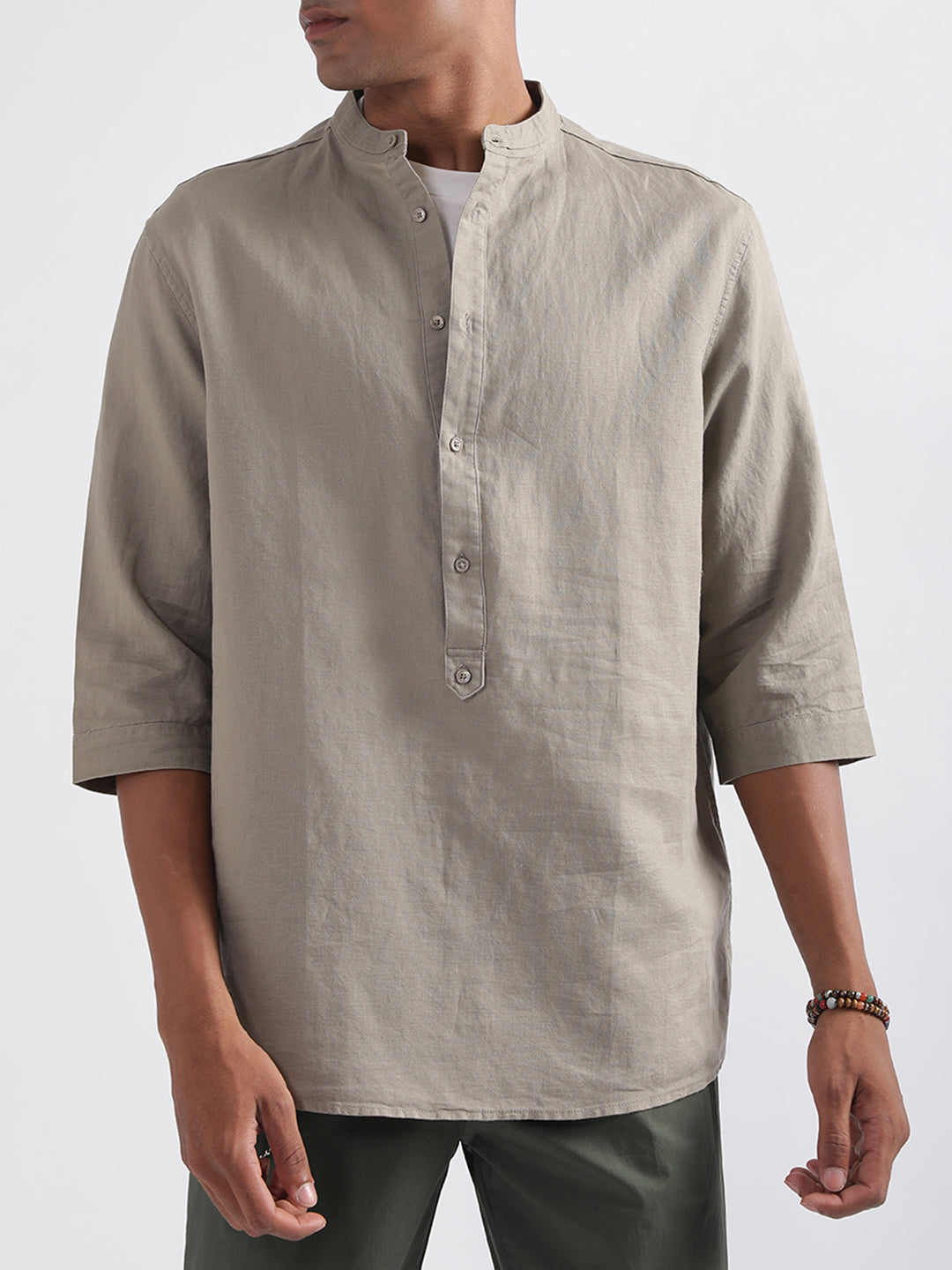 Antony Morato Beige Regular Fit Shirt