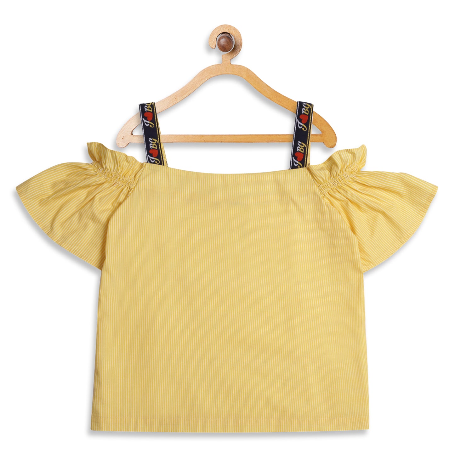 Blue Giraffe Girls Multi Solid Square Neck Top