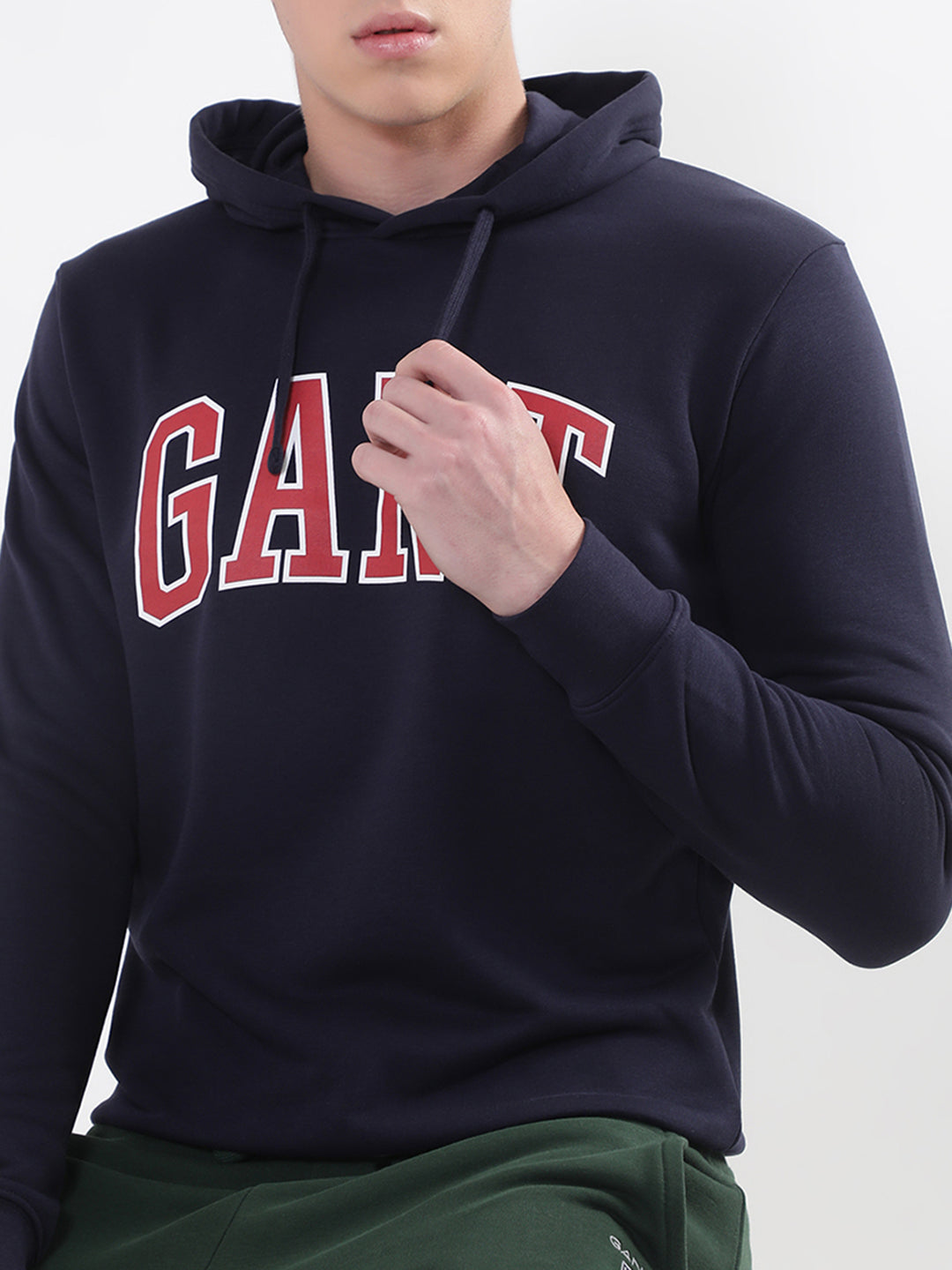 Gant Men Printed Cotton Hooded Sweatshirt