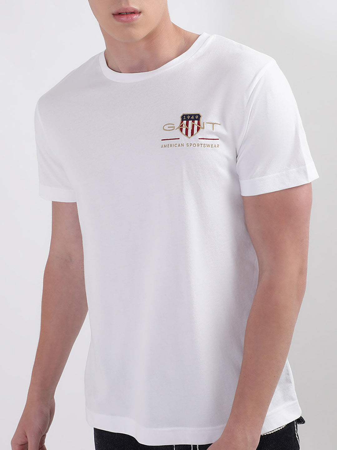 Gant White Archive Shield Regular Fit T-Shirt