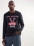 True Religion Peacoat Logo Regular Fit T-Shirt