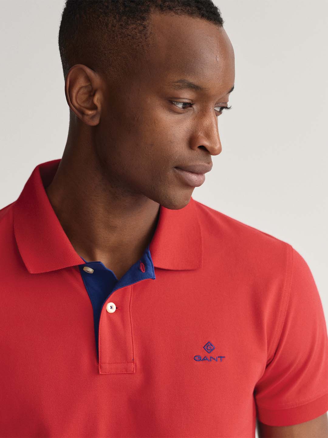 Gant Navy Blue Regular Fit Polo T-Shirt