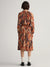 Gant Orange Floral Midi Dress