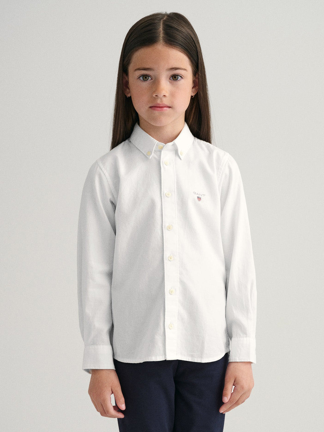 Gant Kids White Fashion Regular Fit Shirt