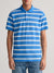 Gant Blue Striped Regular Fit Polo T-Shirt