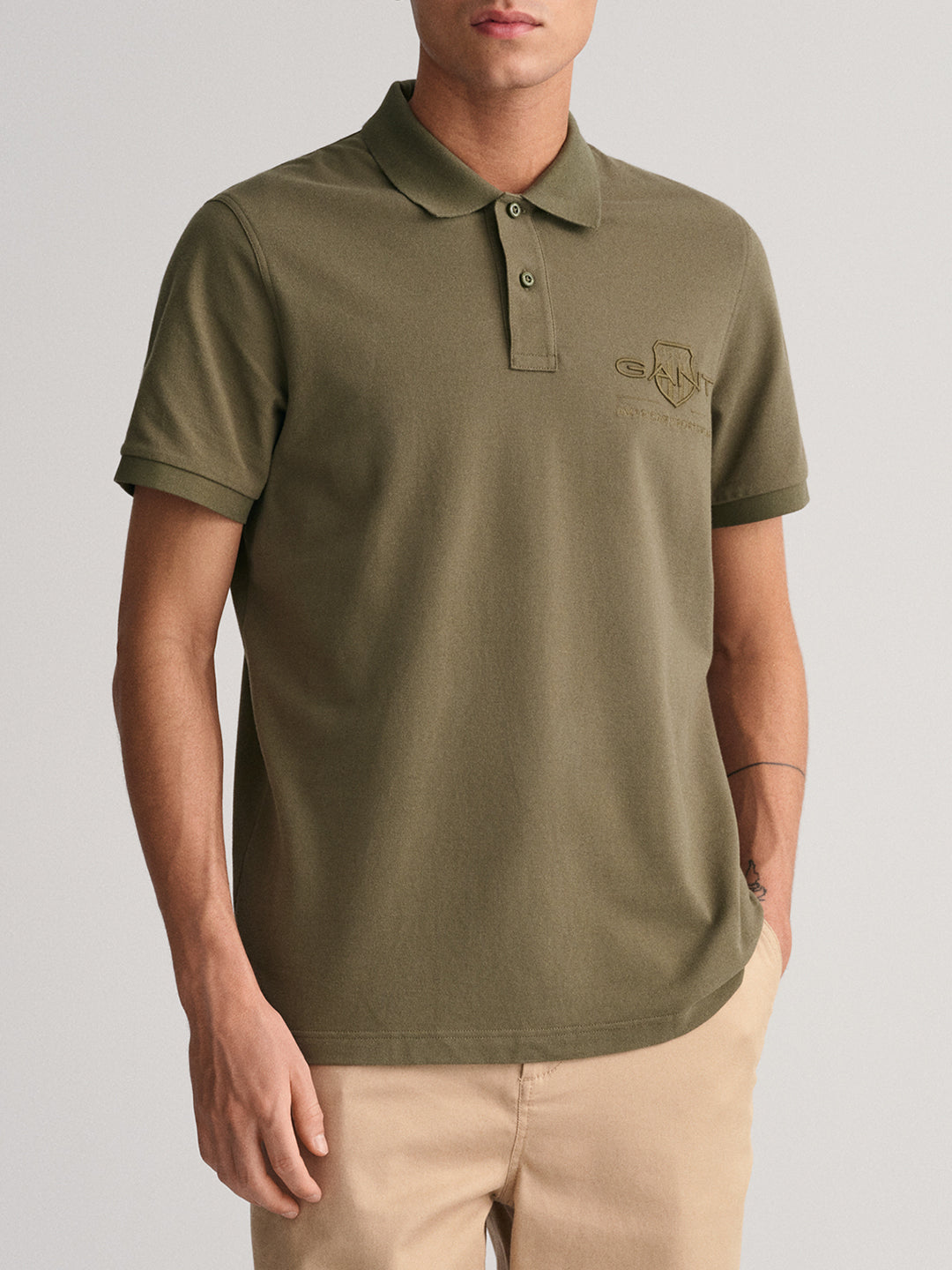 Gant Juniper Green Regular Fit Polo T-Shirt