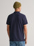 Gant Men Navy Blue Solid Polo Collar Short Sleeves T-Shirt